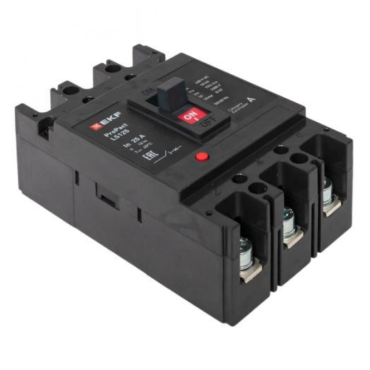 Выключатель автоматический 3п 25А 18кА LS125 ProPact EKF mccb-125-18-3-25-ls