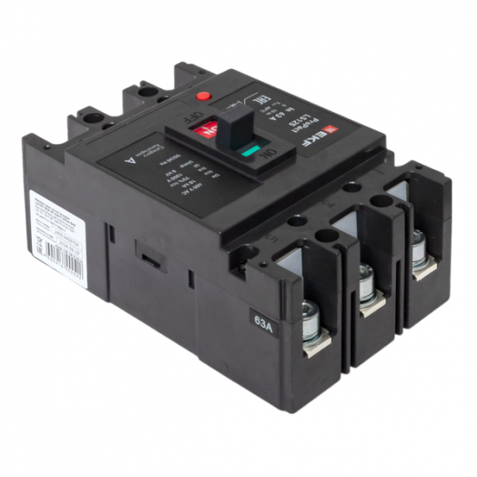Выключатель автоматический 3п 63А 18кА LS125 ProPact EKF mccb-125-18-3-63-ls