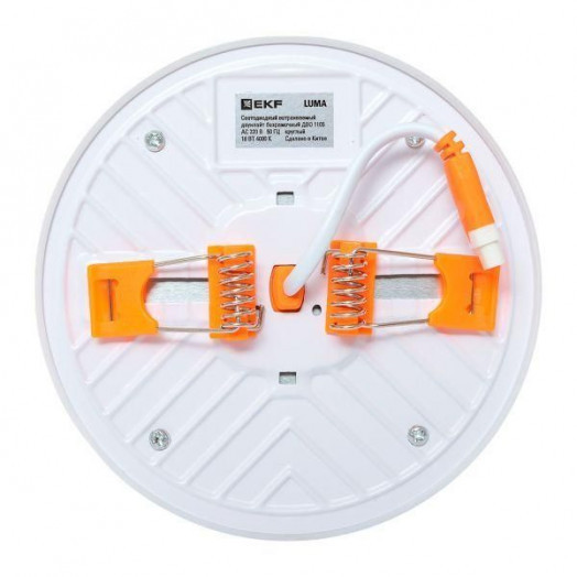 Светильник светодиодный ДВО 1105 18Вт 4000К IP20 круглый встраив. даунлайт безрамочный LUMA EKF DLL-1105-R-18-4000
