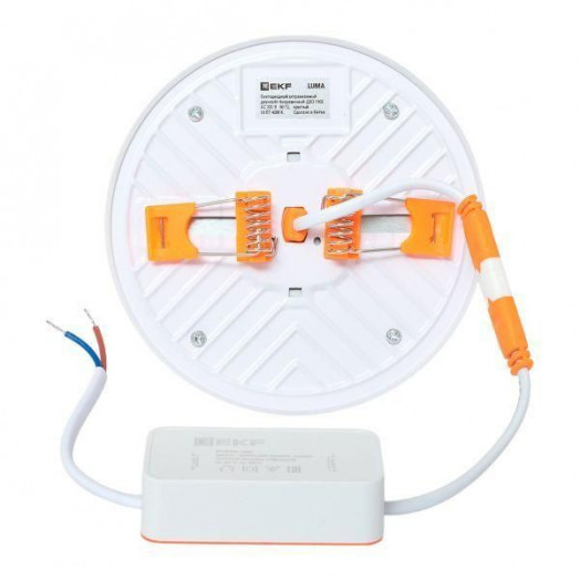 Светильник светодиодный ДВО 1105 18Вт 4000К IP20 круглый встраив. даунлайт безрамочный LUMA EKF DLL-1105-R-18-4000