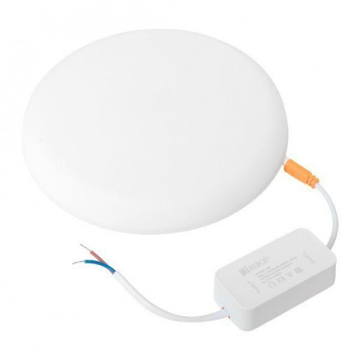 Светильник светодиодный ДВО 1109 24Вт 6500К IP20 круглый встраив. даунлайт безрамочный LUMA EKF DLL-1109-R-24-6500