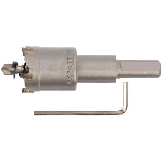 Коронка кольцевая с карбидными вставками Профи (для отверстий в нержав. стали) 25мм FIT 36825