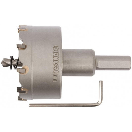 Коронка кольцевая с карбидными вставками Профи (для отверстий в нержав. стали) 50мм FIT 36850