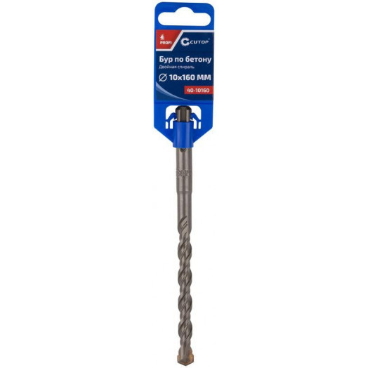 Бур по бетону Profi двойн. резьба SDS-Plus 10х160мм Cutop 40-10160