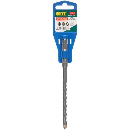 Бур по бетону SDS PLUS 8х160мм син. корпус FIT 33215