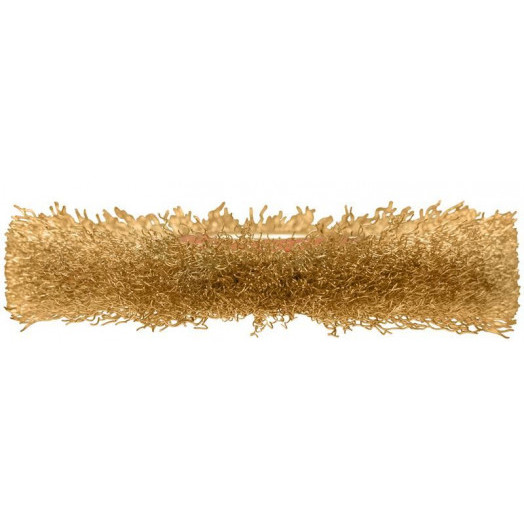 Корщетка-колесо стальная латунированная волнистая проволока 125мм FIT 39012