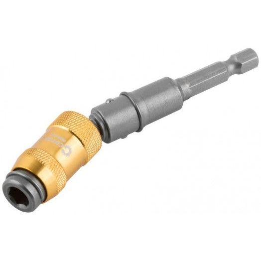 Адаптер шарнирный угловой с магнитным держателем для бит Profi Plus 90мм до 25град. Cutop 83-584