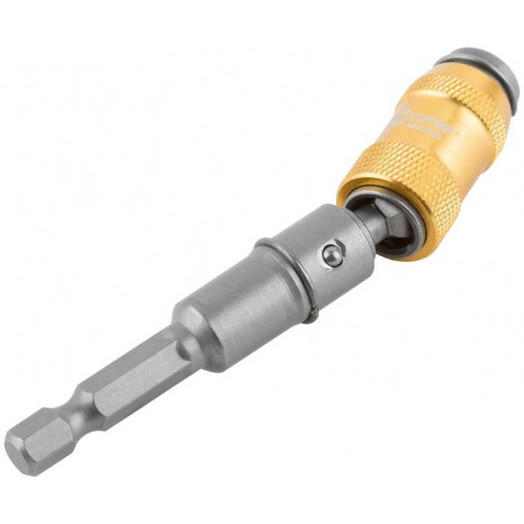 Адаптер шарнирный угловой с магнитным держателем для бит Profi Plus 90мм до 25град. Cutop 83-584