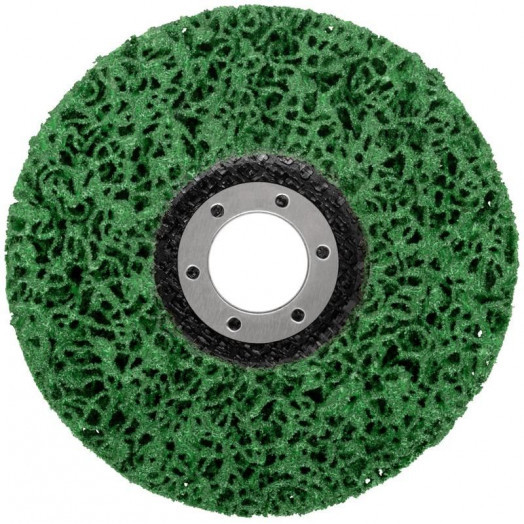 Диск зачистной полимерный посадочный d22.2мм 115мм зел. FIT 39610