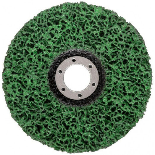 Диск зачистной полимерный посадочный d22.2мм 125мм зел. FIT 39611