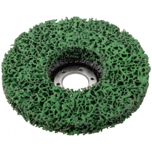 Диск зачистной полимерный посадочный d22.2мм 125мм зел. FIT 39611
