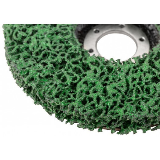 Диск зачистной полимерный посадочный d22.2мм 125мм зел. FIT 39611