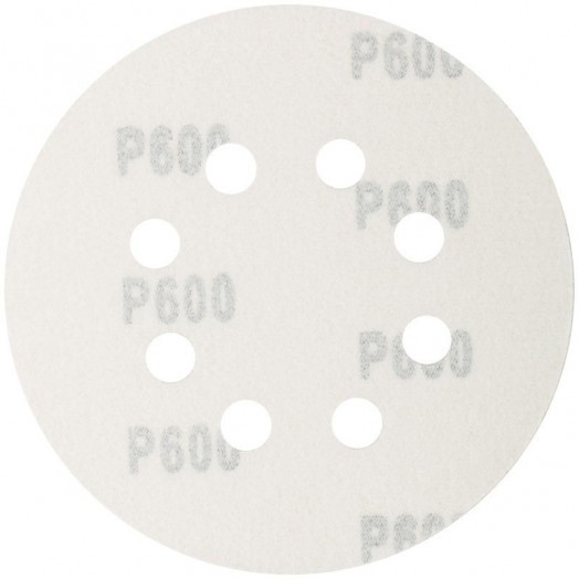 Набор кругов абразивных шлифовальных перфорированных на ворсовой основе под "липучку" Р600 125мм (уп.5шт) Profi Cutop 85-628
