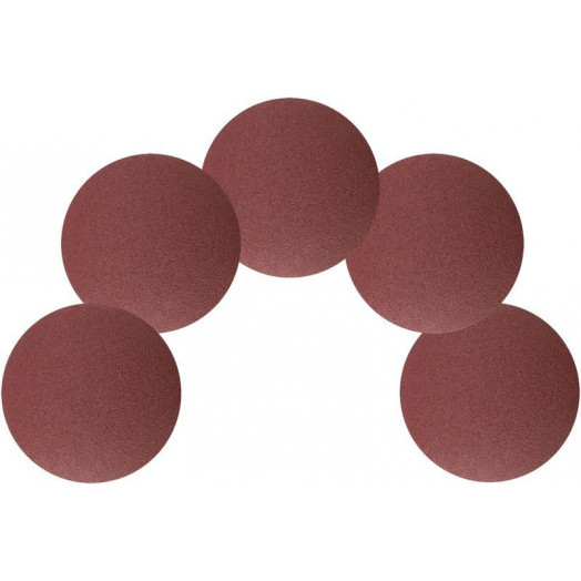 Круг шлифовальный сплошной (липучка) алюм./оксид 125мм Р 80 (уп.5шт) FIT 39654