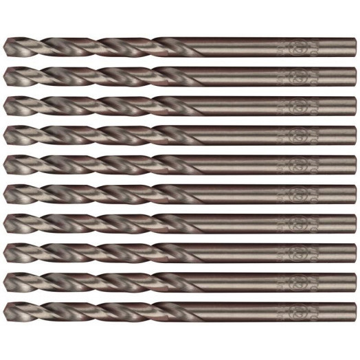 Набор сверл по металлу Profi 4.2х75мм с кобальтом 5проц. (уп.10шт) Cutop 48-42-10