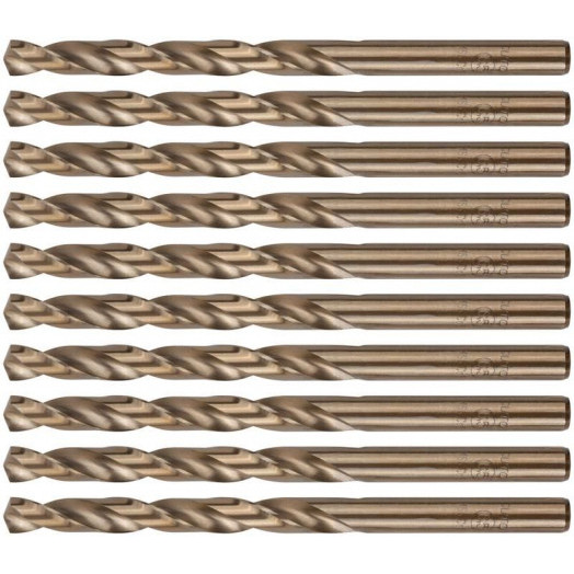Набор сверл по металлу Profi 6.5х101мм с кобальтом 5проц. (уп.10шт) Cutop 48-65-10