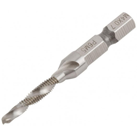 Сверло-Метчик комбинированное метрическое быстрорежущая (HSS) сталь Р6М5 М4х0.7мм 16/54мм FIT 70901