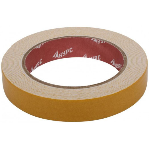 Лента монтажная клейкая на вспененной основе 19ммх5м черн. КУРС 11786