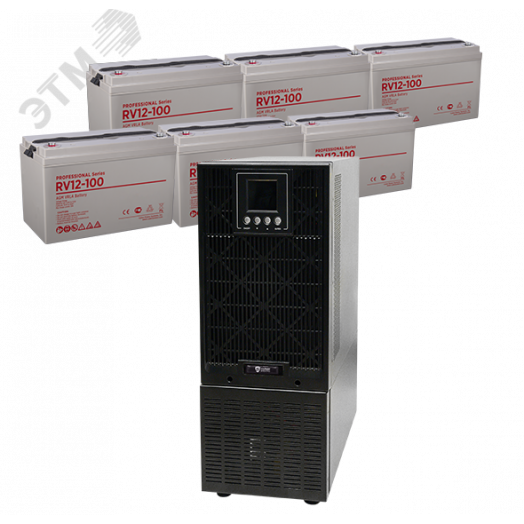 Источник бесперебойного питания Online, Tower 6000ВА/5400Вт. USB/RS-232/EPO/SNMP slot/Тerminal, без АКБ