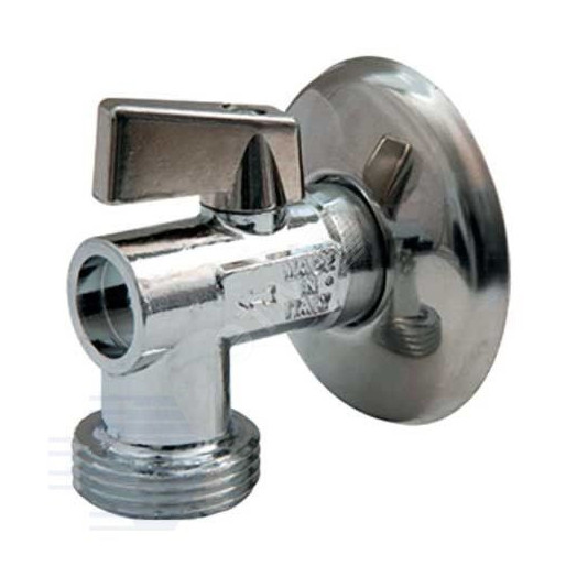 Кран шаровой бытовой хромированный R614 1/2'х3/4' НР