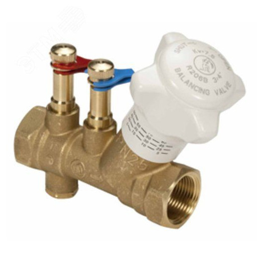 Клапан баланс авт лат R206C Ду20 Ру25 м/м Kvs5.5 нип R206BY004