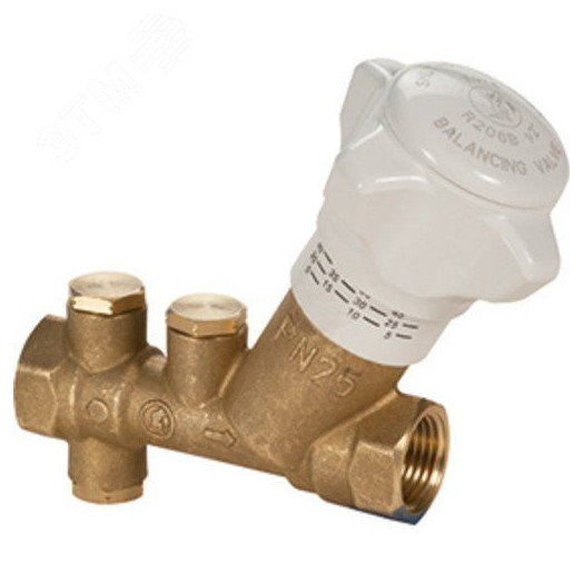 Клапан баланс лат R206B Ду15 Ру25 м/м Kvs2.7 R206BY013