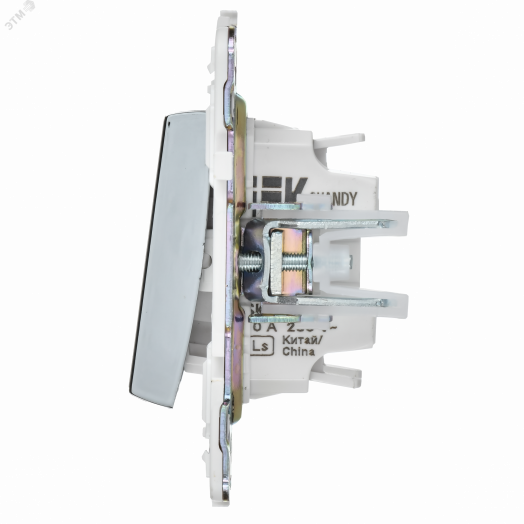 SKANDY Выключатель 1-клавишный перекрестный 10А SK-V03N никель IEK