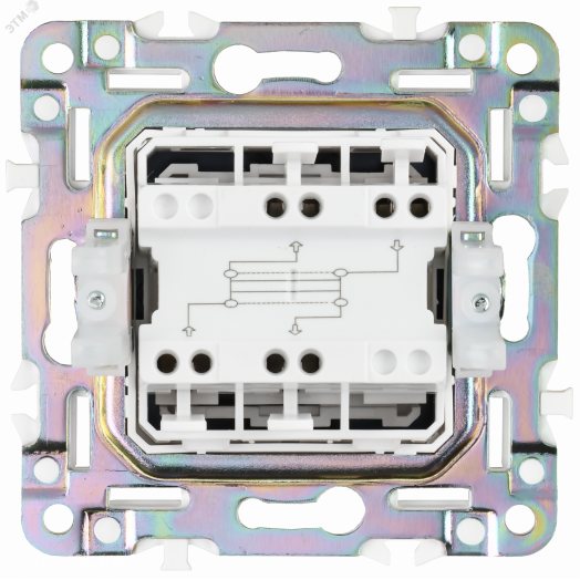 SKANDY Выключатель 1-клавишный перекрестный 10А SK-V03N никель IEK
