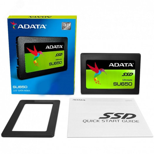 Накопитель SSD 2.5'' 240GB SU650, SATA III, 3D TLC NAND, 520/450 Мб/с