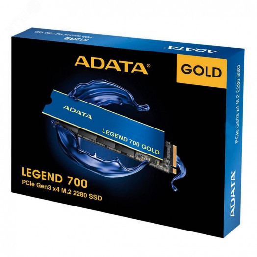 Накопитель SSD M.2 2280 1TB LEGEND 700 GOLD, NVMe, 3D TLC NAND, 2000/1600 Мб/с