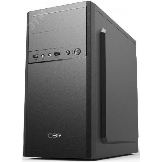 Корпус для ПК mATX Minitower RD873, БП 450Вт/120мм, 2хUSB 2.0, HD Audio+Mic, 1.2 м., черный