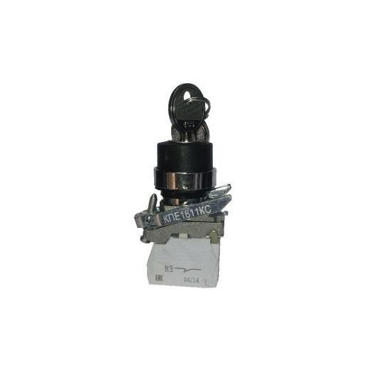 Переключатель КПЕ 1510 -КС УХЛ2 черн. 1но+0нз ключ на 2 положения с фиксацией стальное основание IP54 Электротехник ET010522