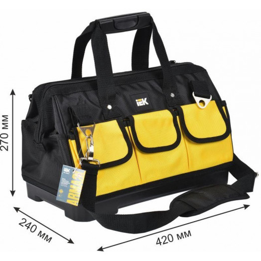 Сумка монтажника с пластиковым дном BG-03 IEK ARMA2L 5 IEK A2L5-BG12-03-K02