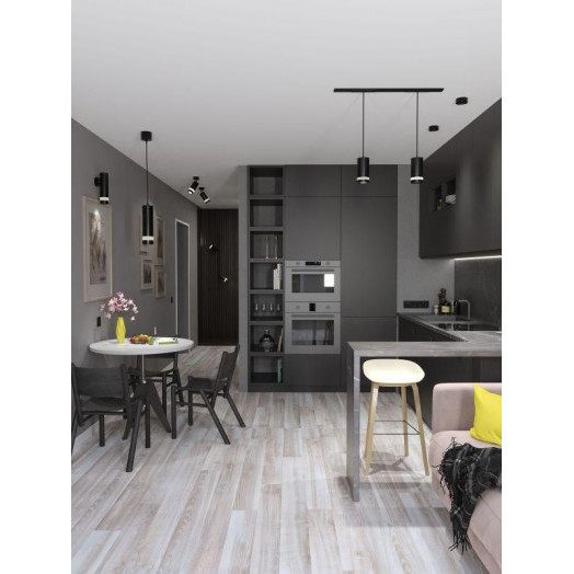 Светильник 4009 настенный под лампу 2хGU10 черн. IEK LT-UBB0-4009-GU10-2-K02