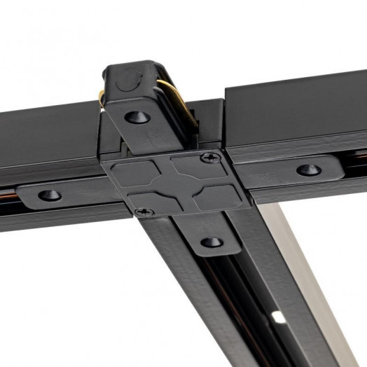 Коннектор трековый для соединения шинопровода Х-образн. жесткий ARTLINE пластик/медь черн. Ritter 59750 0