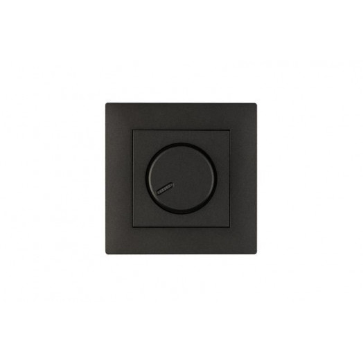 Розетка 1-м Karea RIZZ STAR без заземл. дым. металлик Makel 88050022