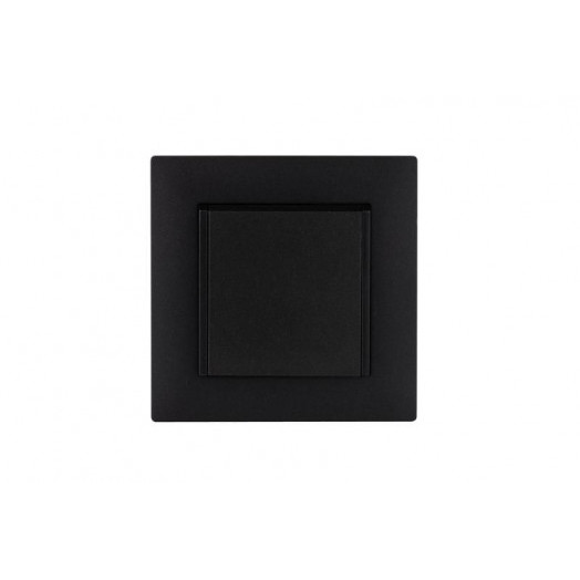 Розетка 1-м с крышкой Karea RIZZ STAR с заземл. чер. Makel 88054029