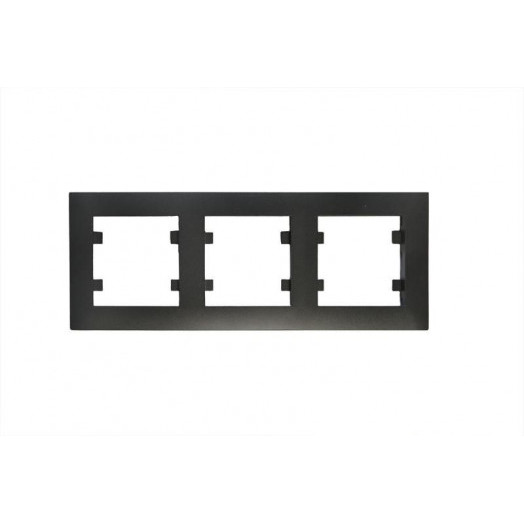 Рамка 3-м Karea RIZZ STAR чер. Makel 88054703