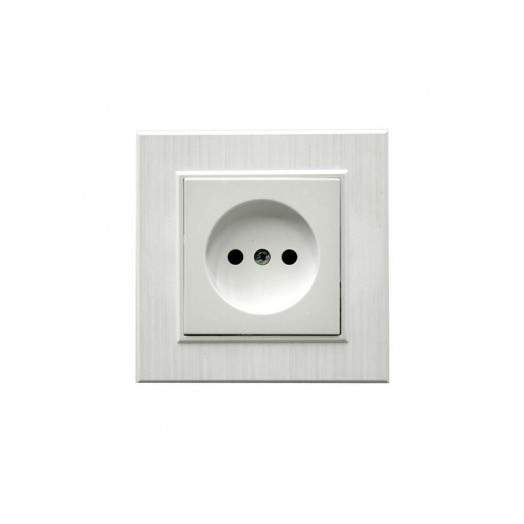 Розетка 1-м Karea LINE STAR без заземл. жемчуж. Makel 86100022