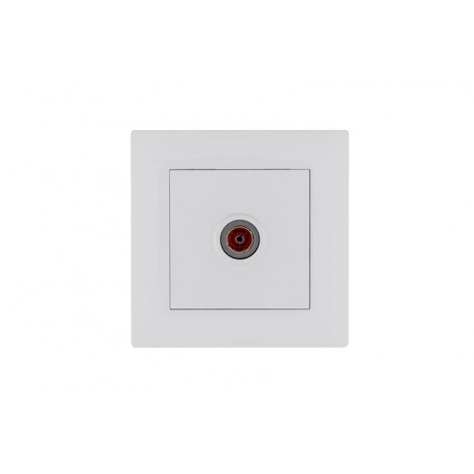 Розетка TV проходная Karea RIZZ бел. Makel 88001007