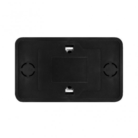 Розетка 2-м ОП Олимп 16А IP20 без заземл. черн. Universal 2215