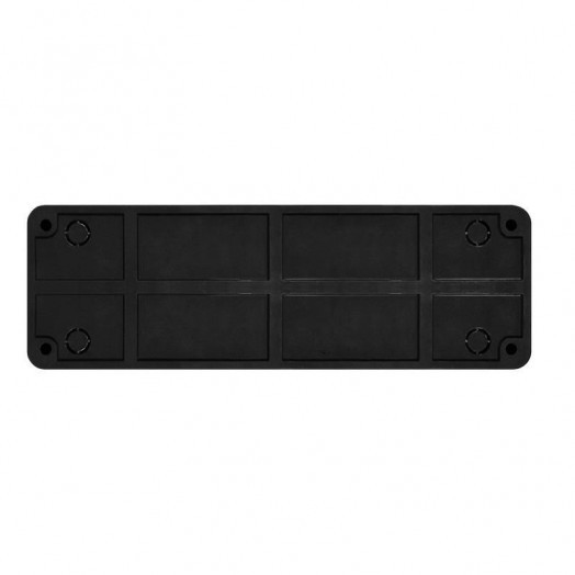 Розетка 4-м ОП Олимп 16А IP20 с заземл. черн. Universal 2221