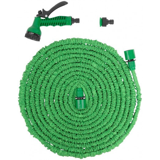 Набор поливочный (шланг растягивающийся 7.5-22.5м и пистолет для полива 7 режимов ) FIT 77290