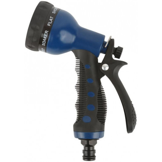 Пистолет для полива 8 режимов 200мм син. FIT 77307