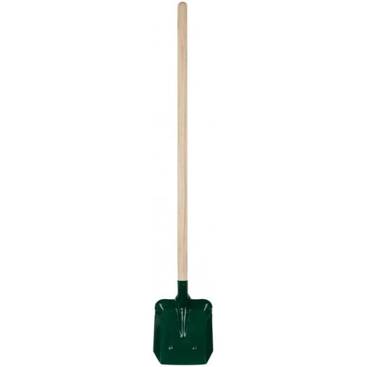 Лопата совковая с ребрами жесткости с деревянным черенком 220х270х1450мм КУРС 77216