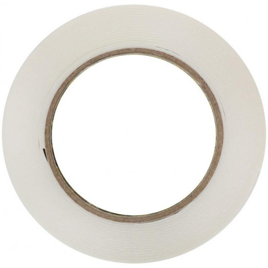 Лента клеящая 2-х сторонняя монтажная на вспененной основе 19ммх5м бел. FIT 11785