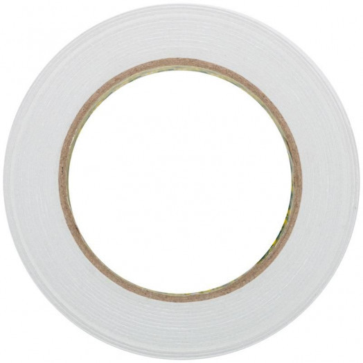 Лента клеящая 2-х сторонняя монтажная на вспененной основе 25ммх5м бел. FIT 11787