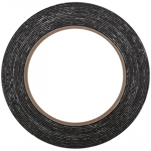 Лента клеящая 2-х сторонняя монтажная на вспененной основе 25ммх5м черн. FIT 11793