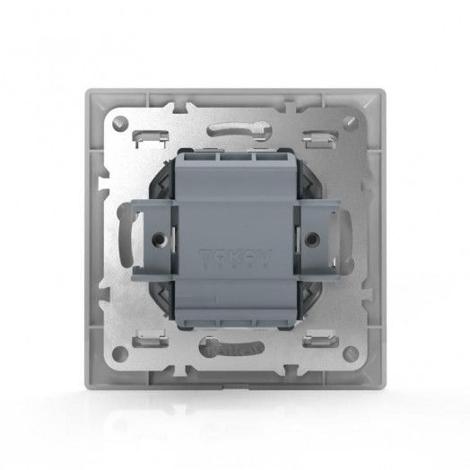 Переключатель проходной 1-кл. СП AVA 10А IP20 в сборе бел. TOKOV LIGHTTKL-AV-P1F-C01