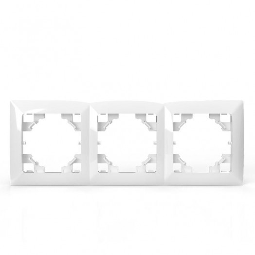 Рамка 3-м AVA бел. TOKOV LIGHT TKL-AV-RM3-C01